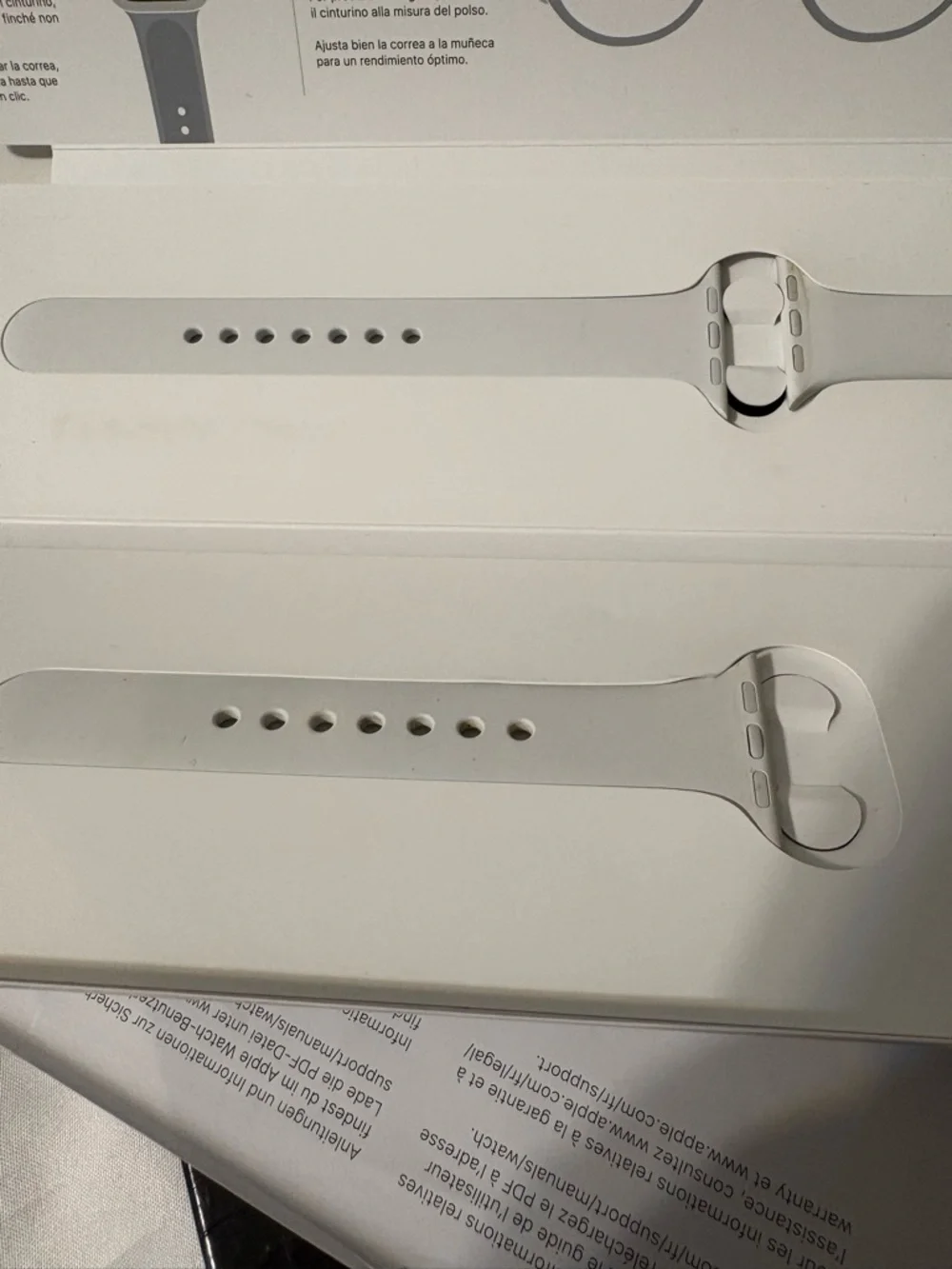 Apple Watch Sport Band with a Stainless Steel Pin White 40MM used in case EUC‎